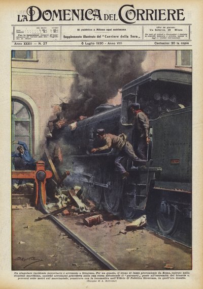 Un singular accidente ferroviario ha ocurrido en Siracusa de Achille Beltrame